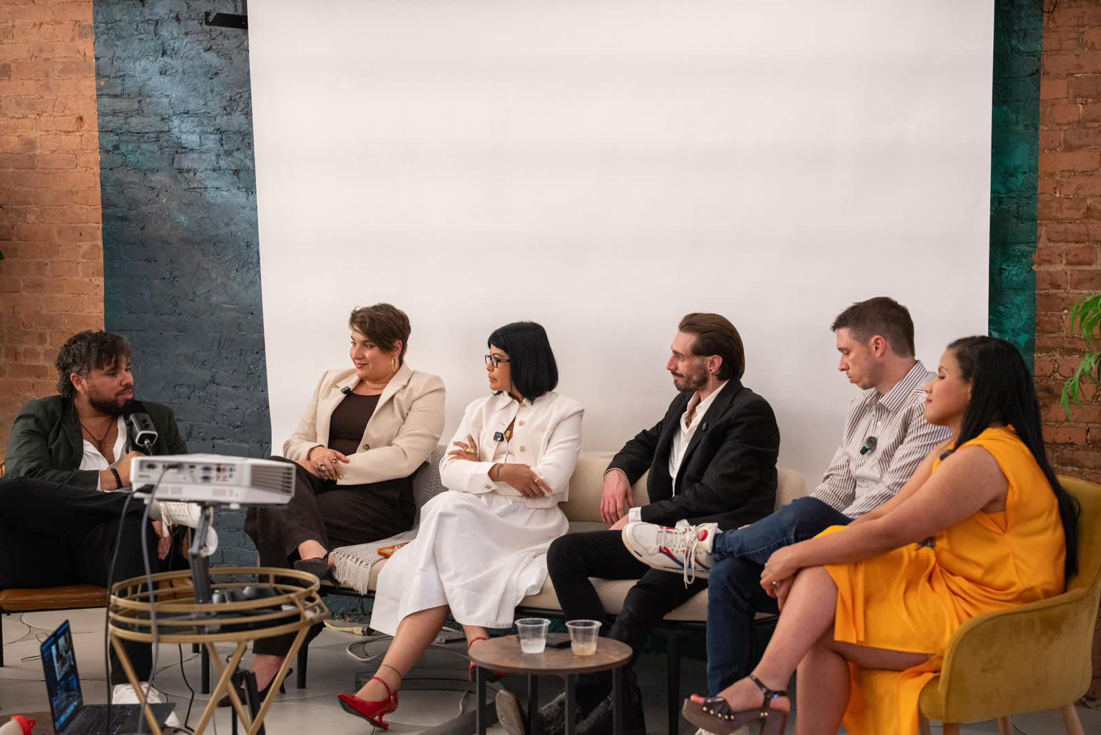 Candid moment from the Impact Room session
