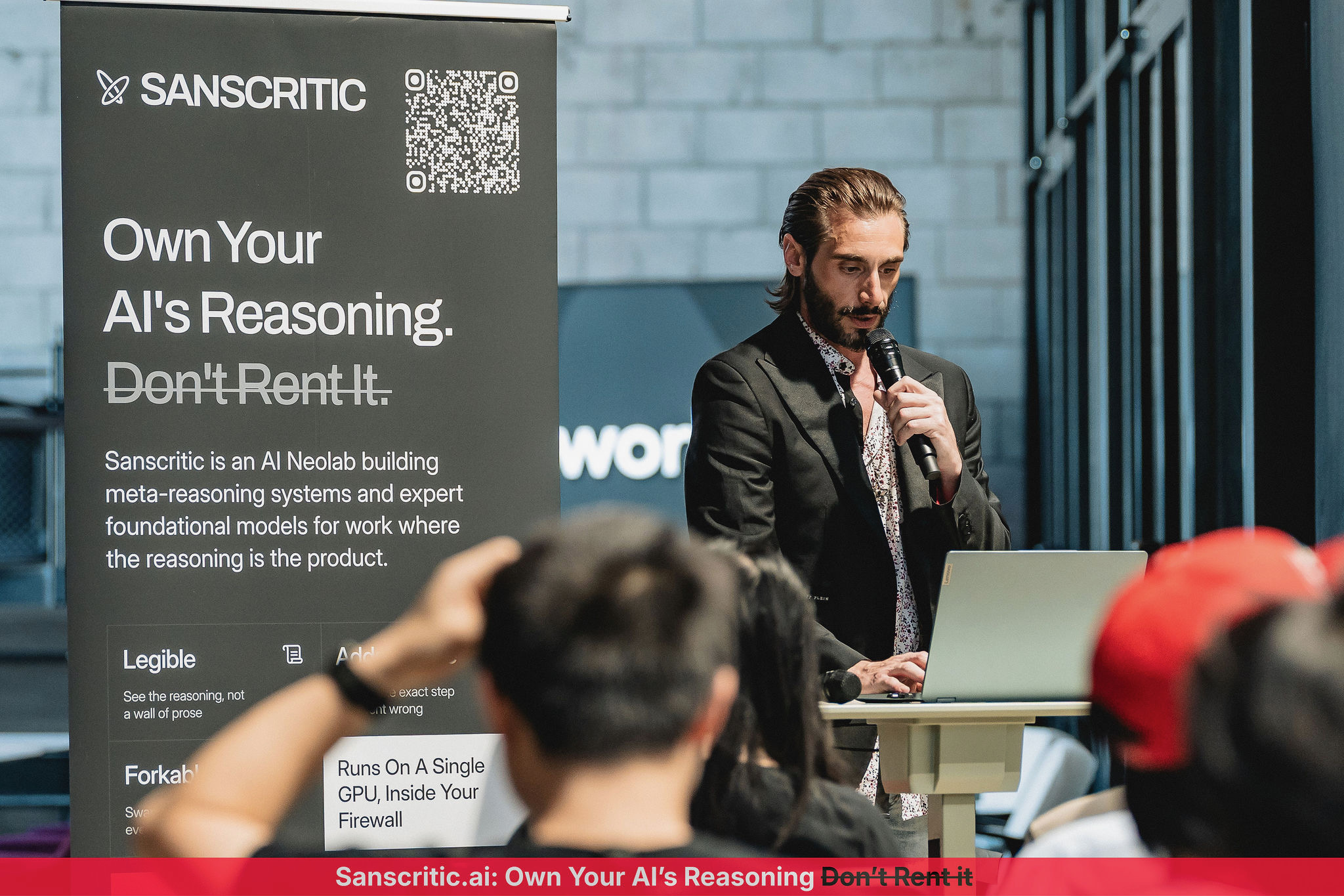 Candid moment from the Recursive Self-Learning Pitch Event